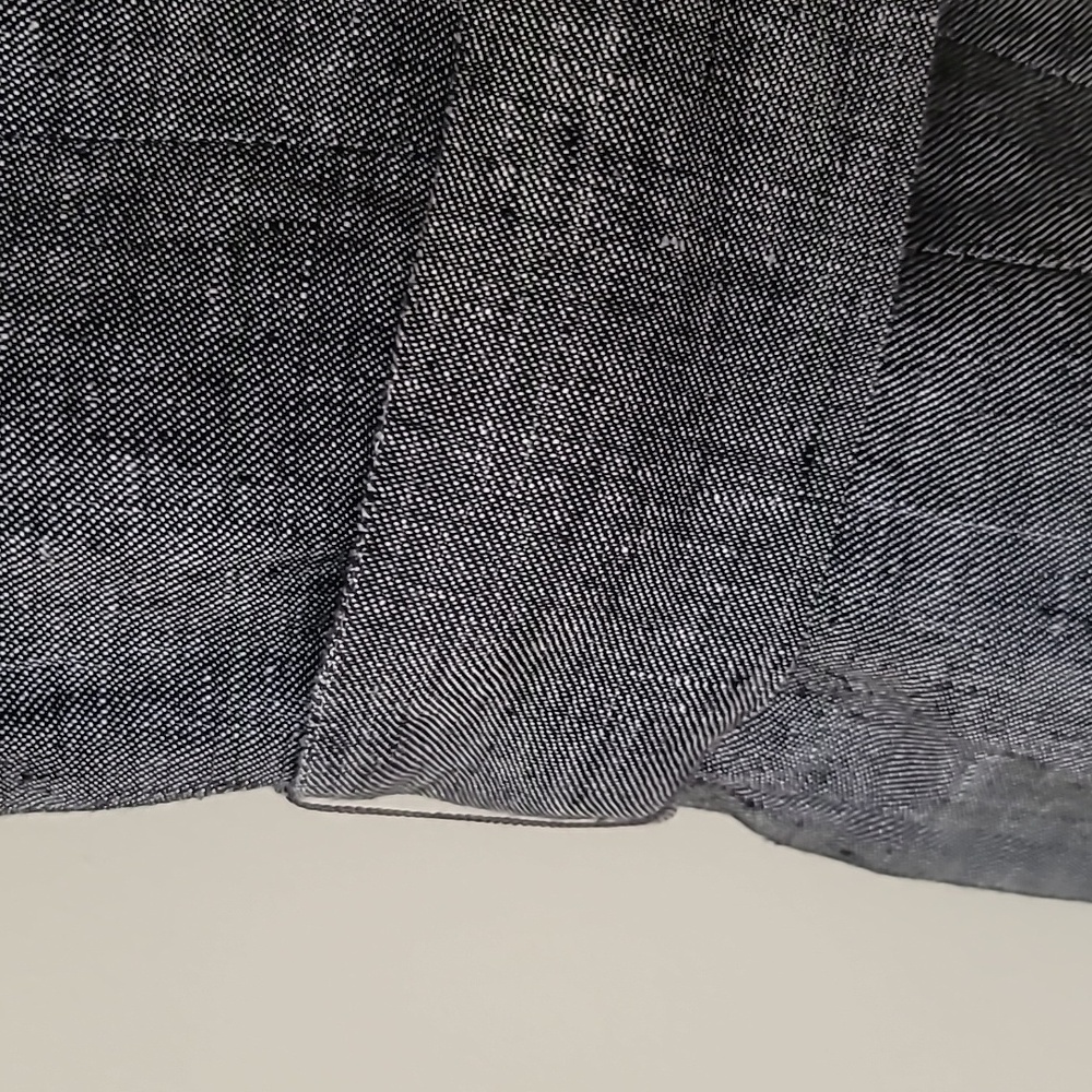 Banana Republic Sheath Dress Gray Linen Sleeveless Career Women, Size 8 - Picture 8 of 13